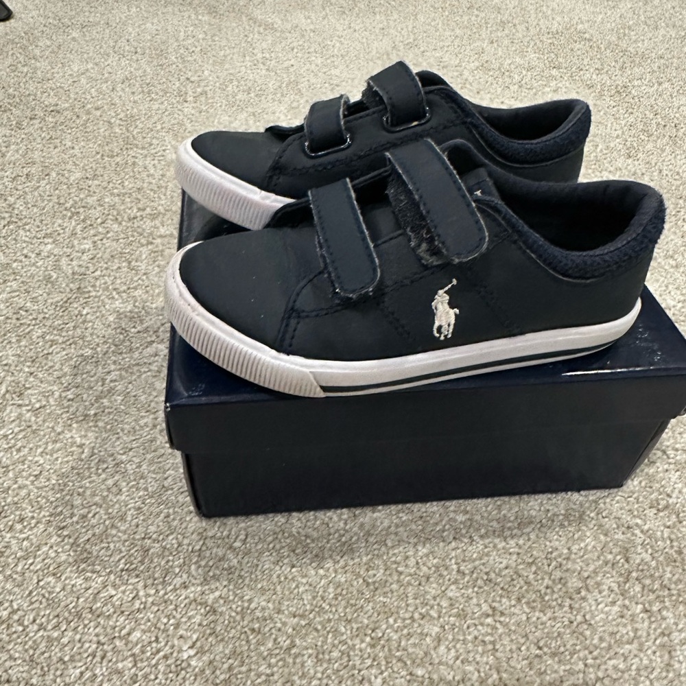 Polo by Ralph Lauren Kids' Navy Sneakers with White Accents
